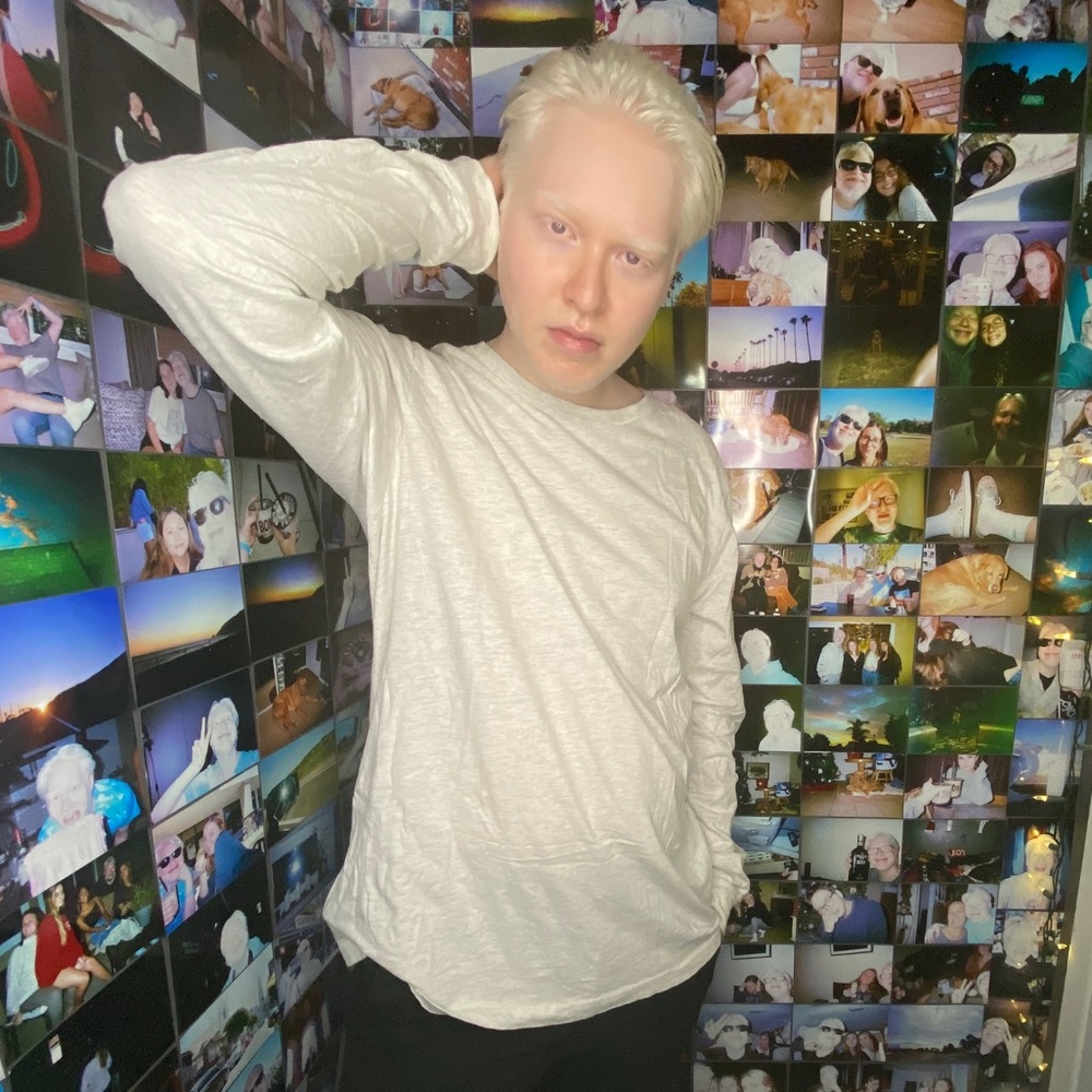 Off white melange long sleeve T